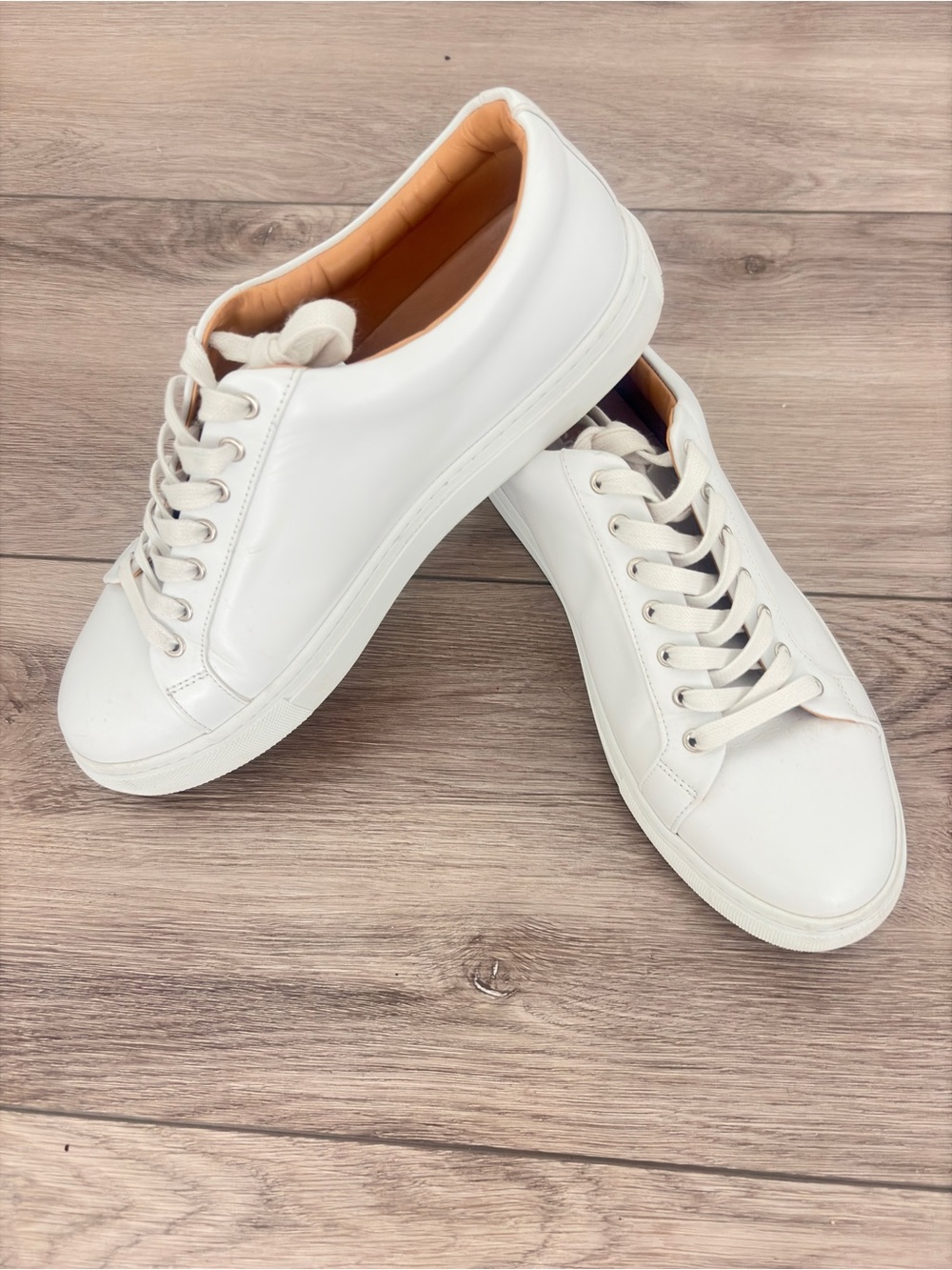 THURSDAY Boot Co Men's Everyday white leather sneakers 10 HAND MADE IN PORTUGAL - Picture 5 of 11